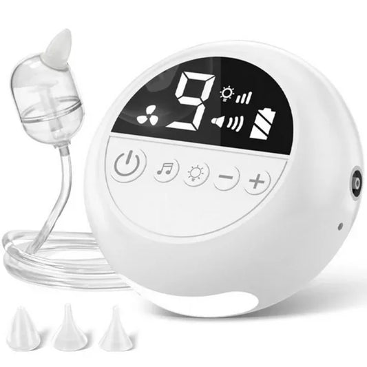 BreatheEase™ Smart Baby Nasal Aspirator – Medical-Grade Suction, Soothing Music & Night Light