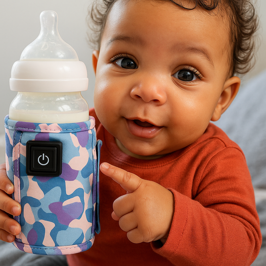 Warmie™ Portable Baby Bottle Warmer – "No More Cold Sips, Mom!"