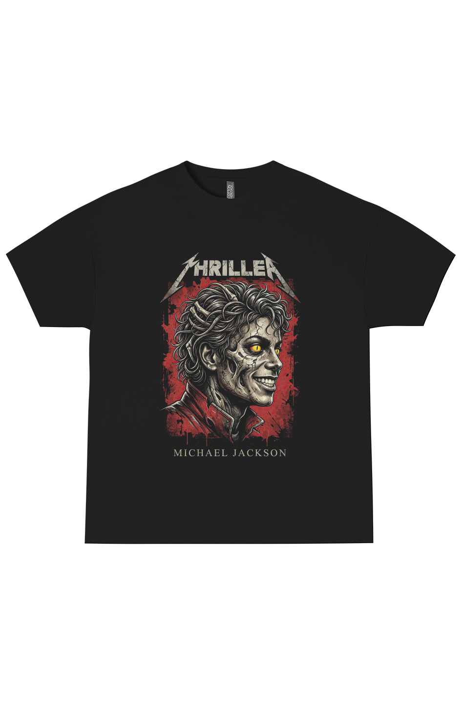 Thriller Graveyard Skull Tee | Undead Metal Horror