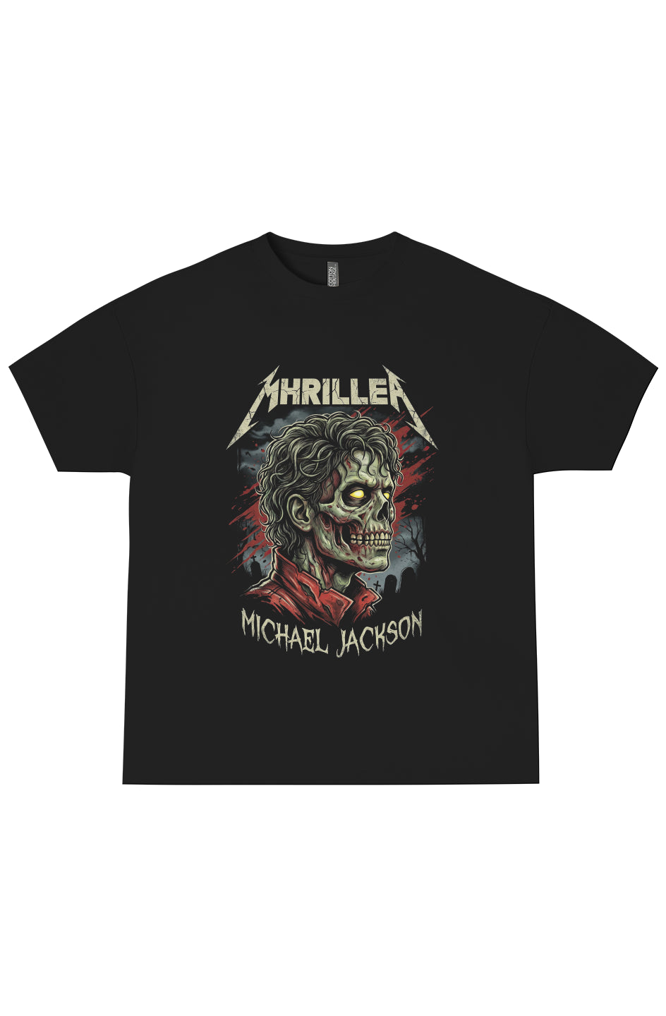 Thriller Undead Portrait Tee | 80s Horror Metal