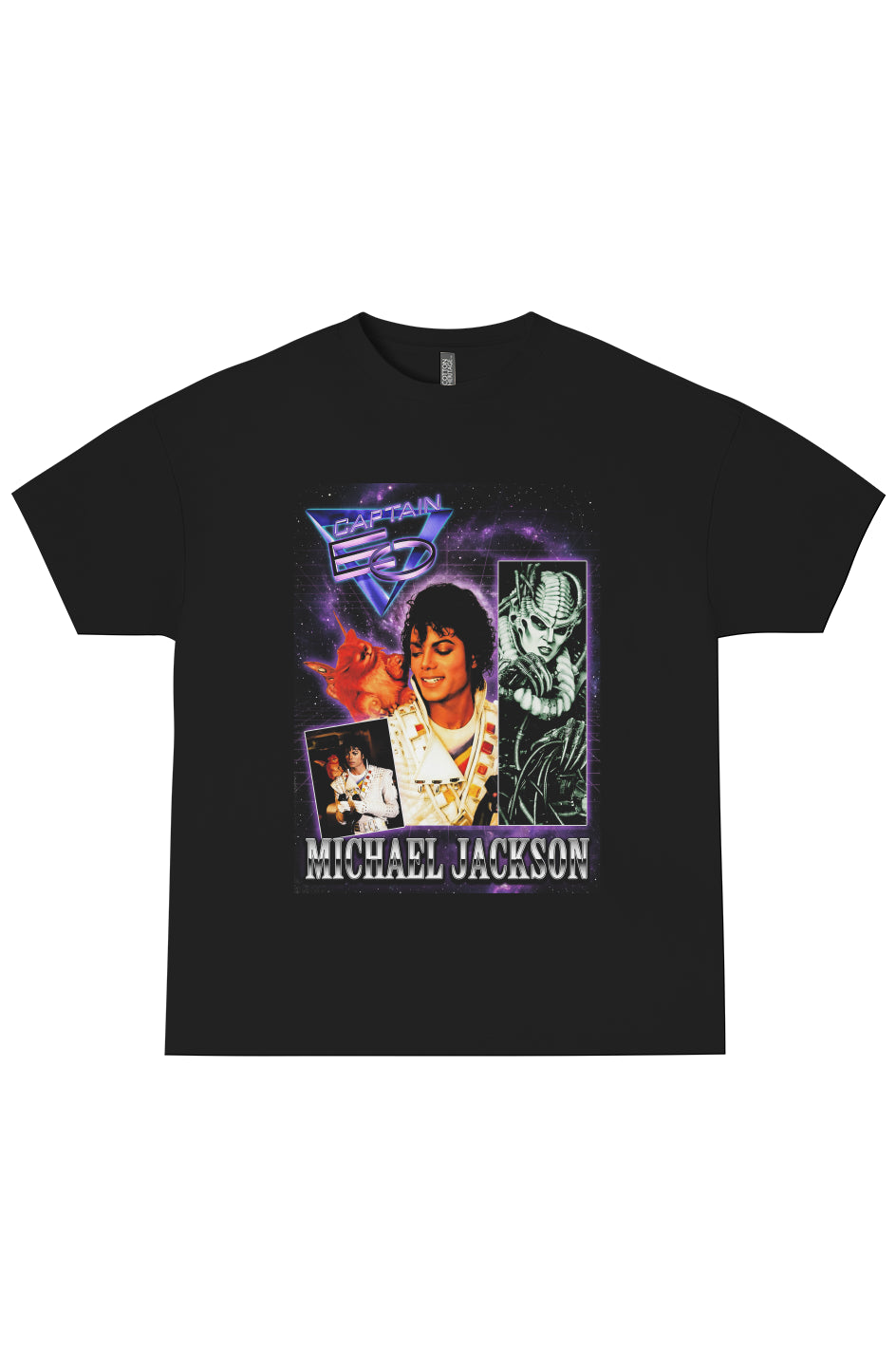 Captain EO Space Collage Tee | Cosmic 80s Bootleg