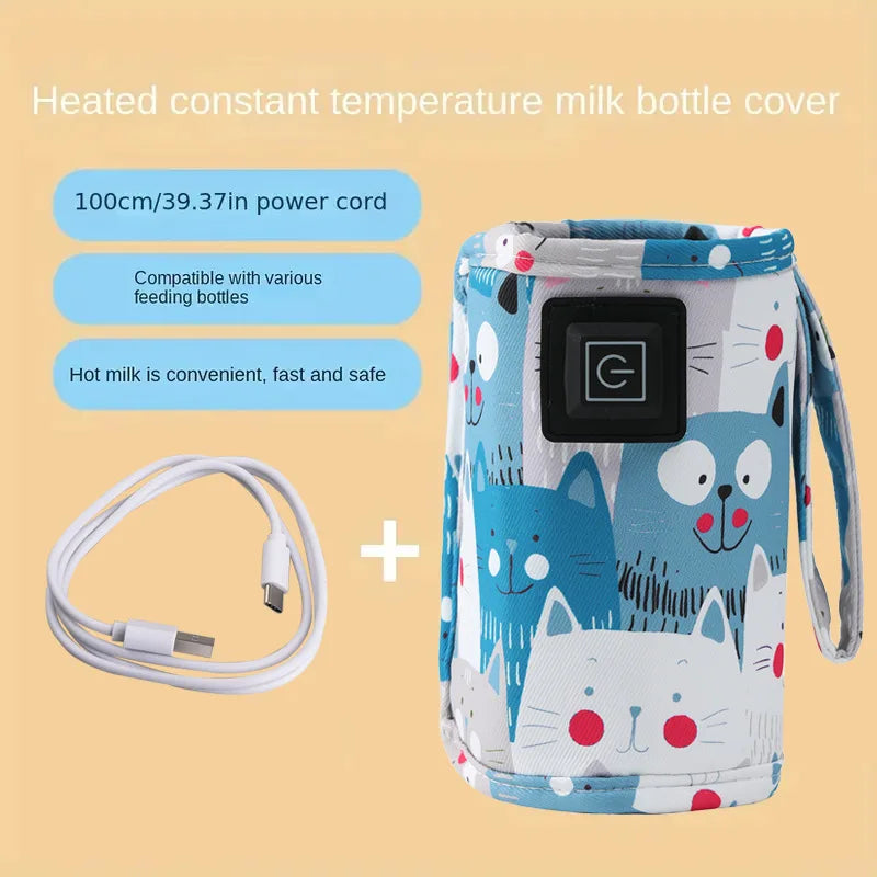 Warmie™ Portable Baby Bottle Warmer – "No More Cold Sips, Mom!"
