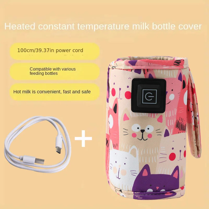 Warmie™ Portable Baby Bottle Warmer – "No More Cold Sips, Mom!"