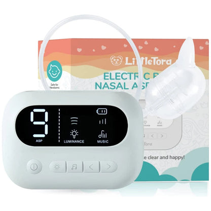 BreatheEase™ Smart Baby Nasal Aspirator – Medical-Grade Suction, Soothing Music & Night Light