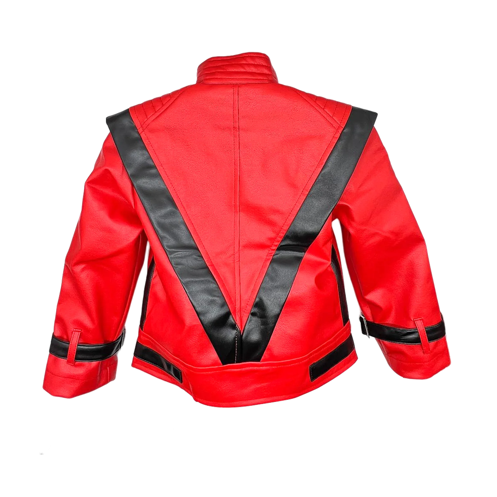 Kids Michael Jackson Red Leather Jacket