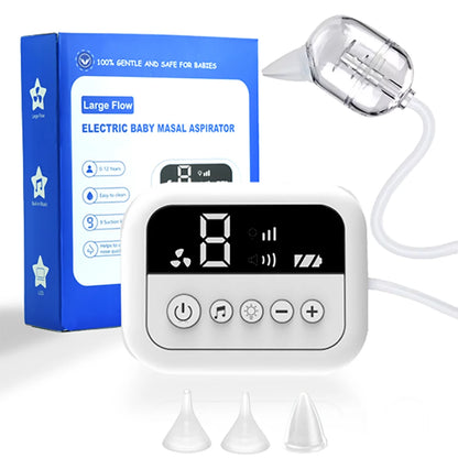 BreatheEase™ Smart Baby Nasal Aspirator – Medical-Grade Suction, Soothing Music & Night Light