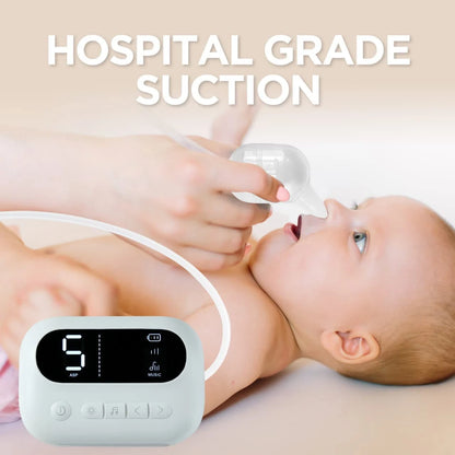 BreatheEase™ Smart Baby Nasal Aspirator – Medical-Grade Suction, Soothing Music & Night Light
