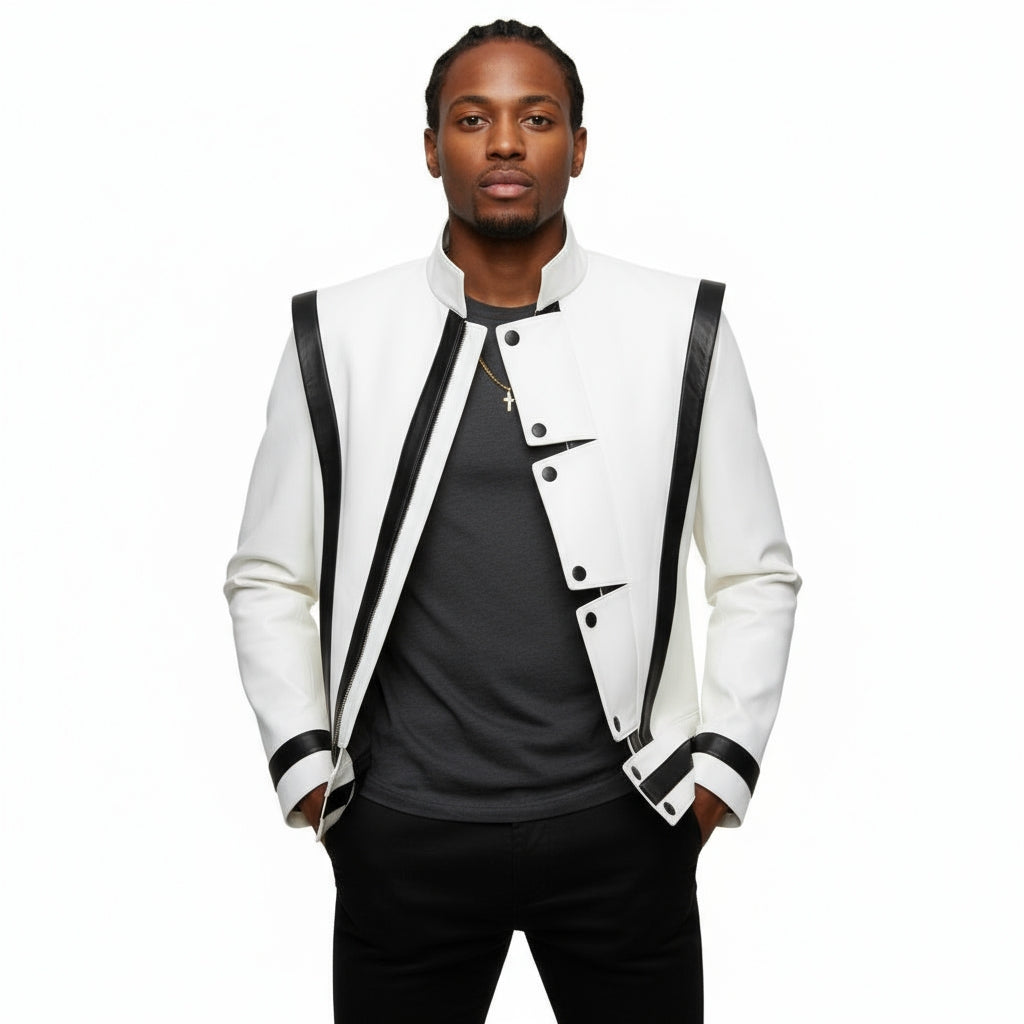 Michael Jackson Thriller White Military Jacket