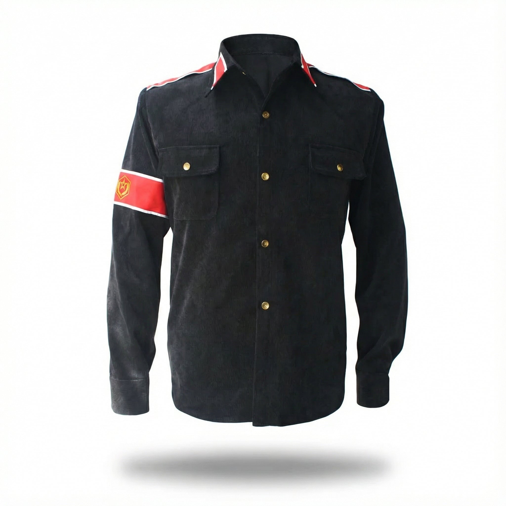 Michael Jackson History Tour Red/ Black Corduroy Shirt
