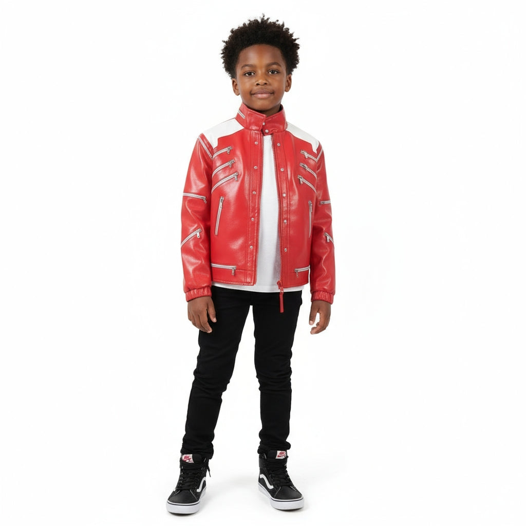 Kids Michael Jackson Beat It Red Jacket